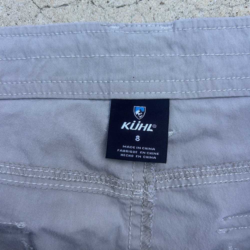KUHL Shorts Womens 8 Bermuda Cargo Stretch Walking Hiking Beige - Picture 3 of 10